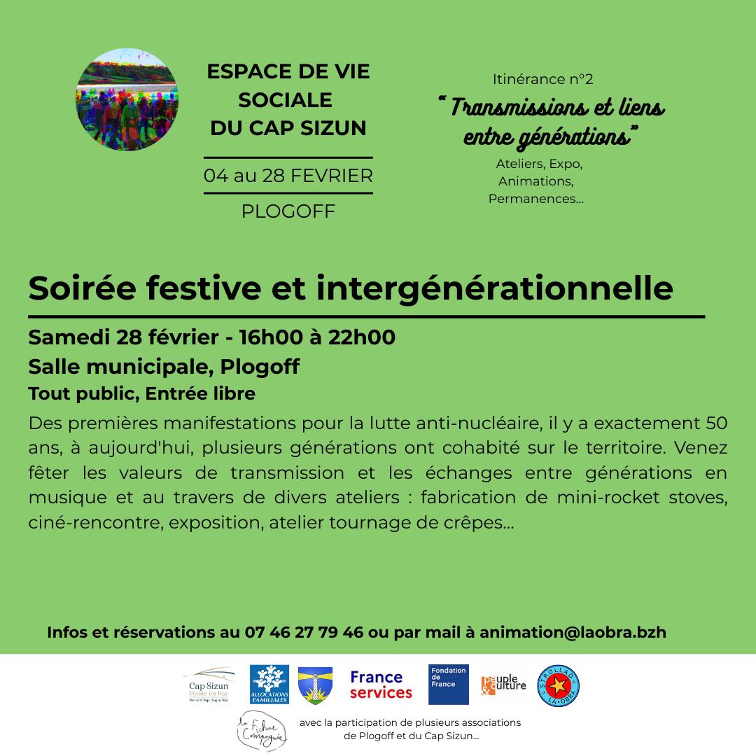 Affiche soirée festive