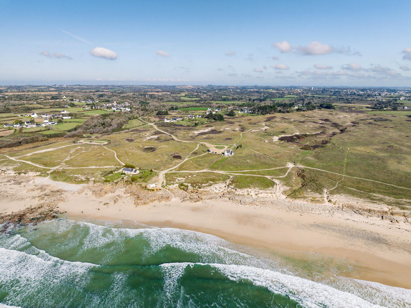 Plage et dune de Trez Goarem entre Audierne et Primelin
