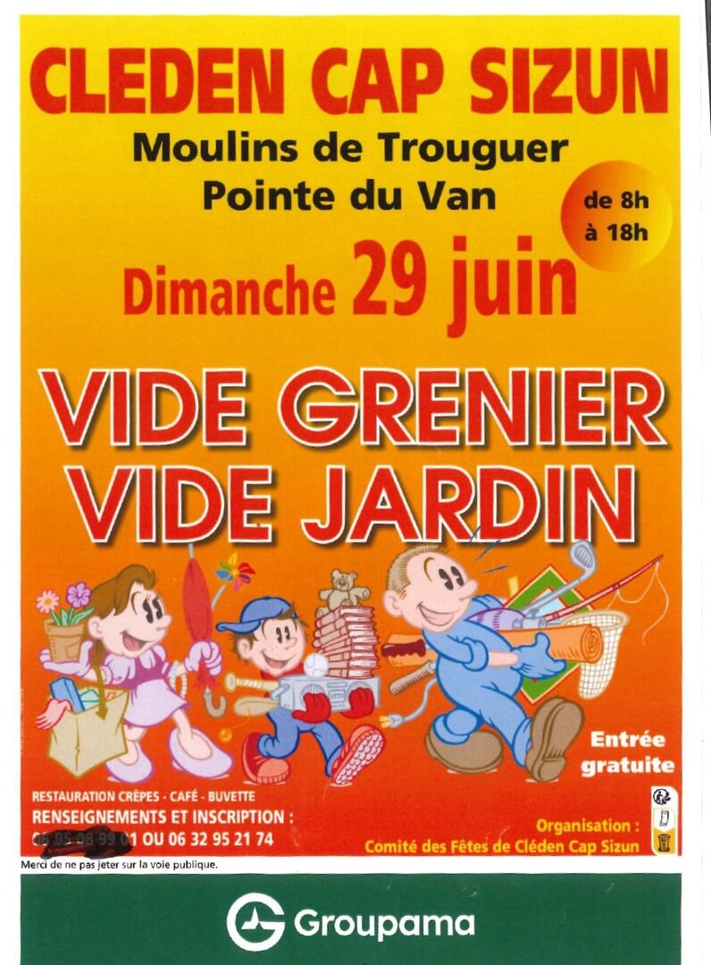 Vide Grenier Vide Jardin - Cléden Cap Sizun
