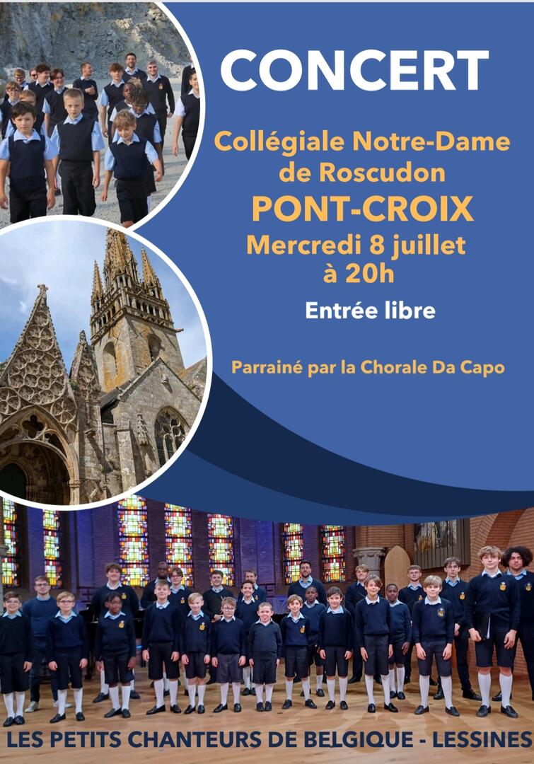 Affiche concert des petits chanteurs Belges
