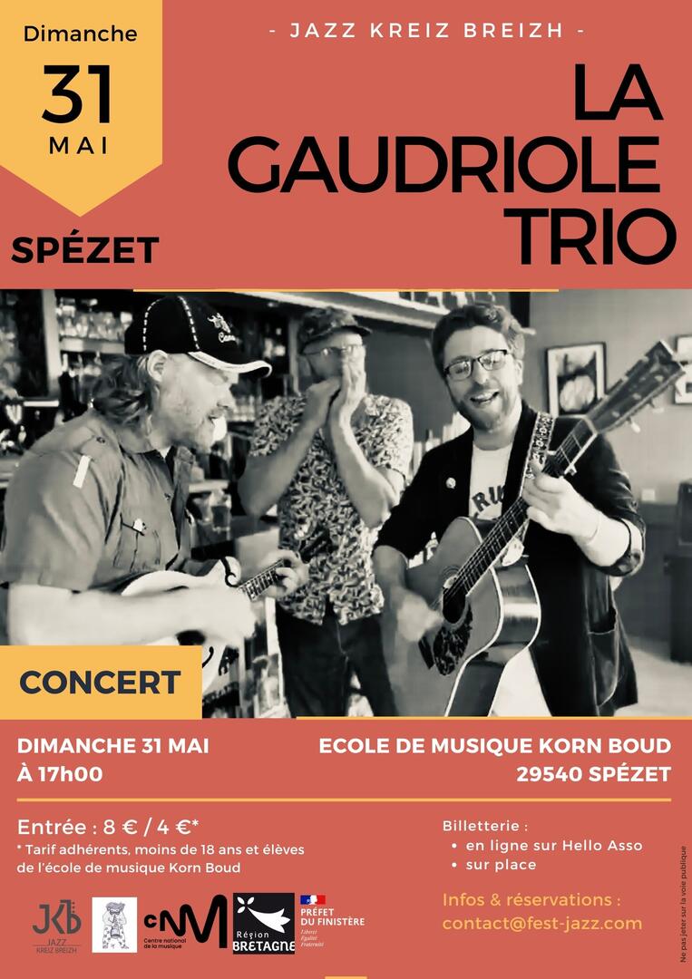 Affiche Concert La Gaudriole Trio