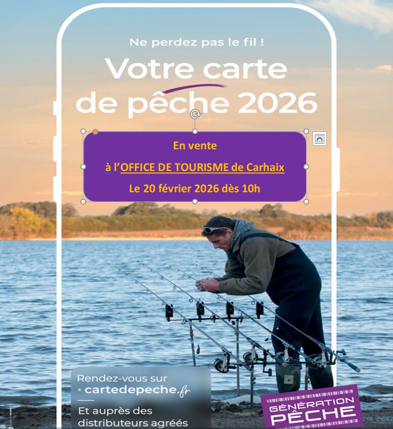 vente carte de peche 2026 20 février