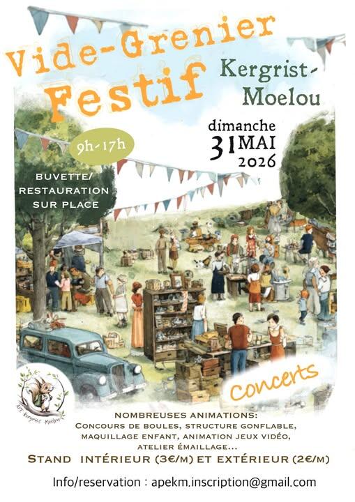 Vide-grenier Kergrist-Moëlou
