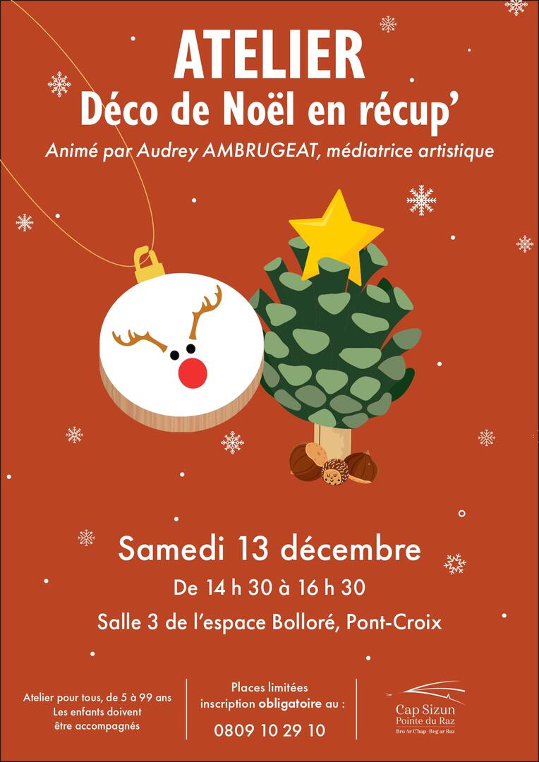 Atelier déco de Noël récup