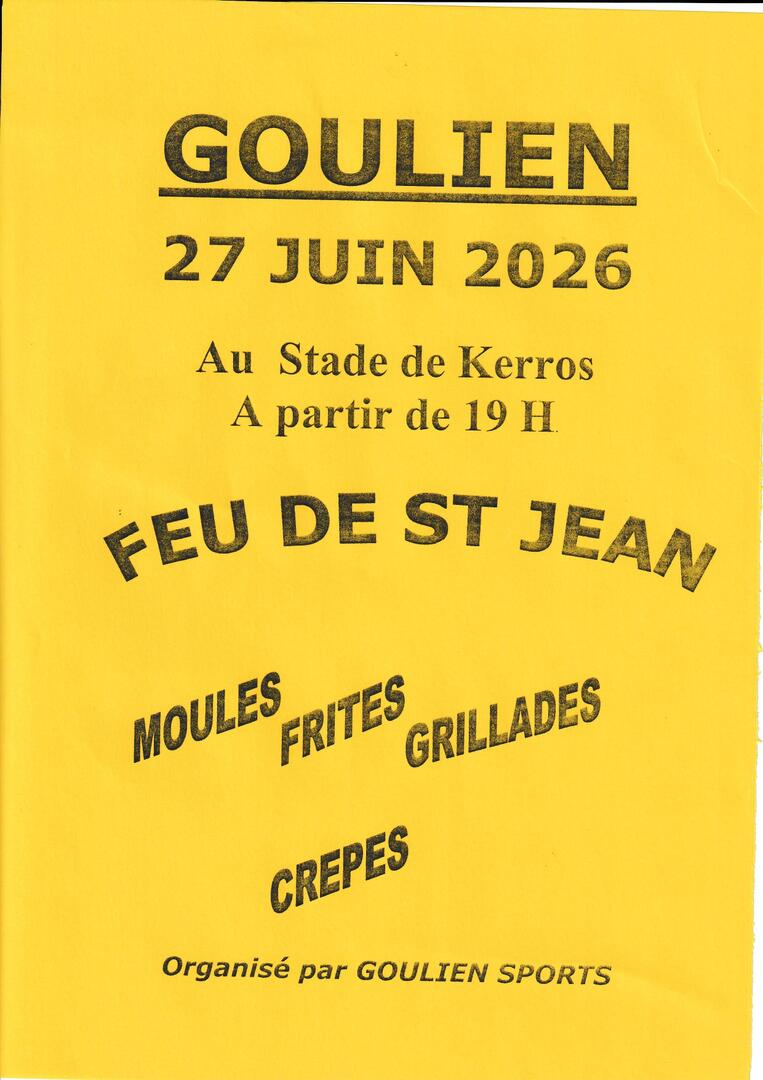 Affiche Feu de St JEAN