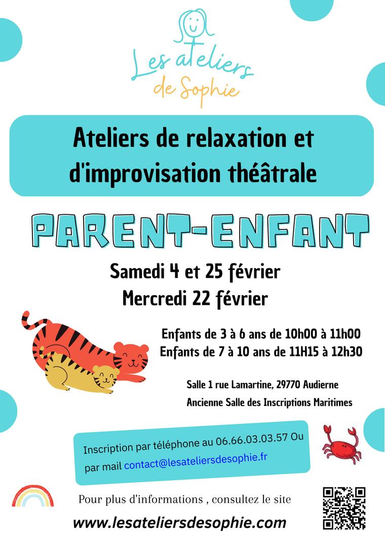 Affiche séances parent- enfant février 2023