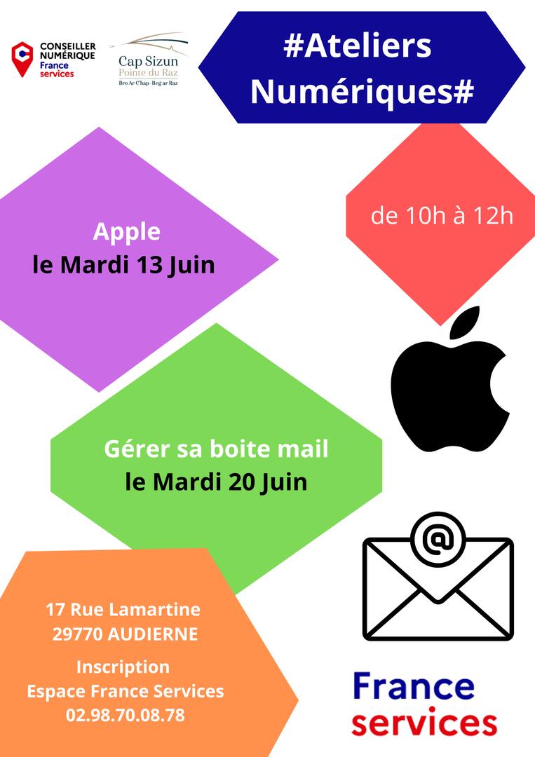 Ateliers numériques Juin