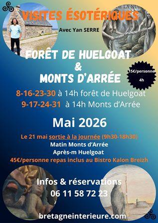 Visites ésotériques Forêt de Huelgoat ou Monts d’Arrée (A4) - 1