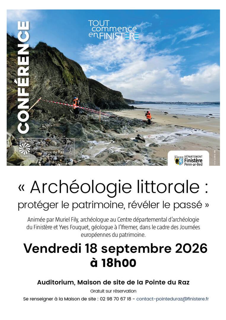 Conférence "Archéologie littorale : protéger le patrimoine, révéler le passé"