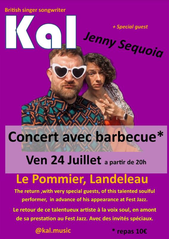 affiche concert barbecue