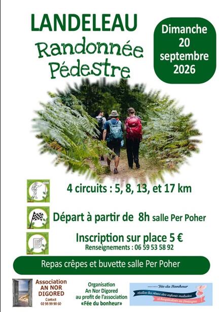 Affiche randonnée de Landeleau