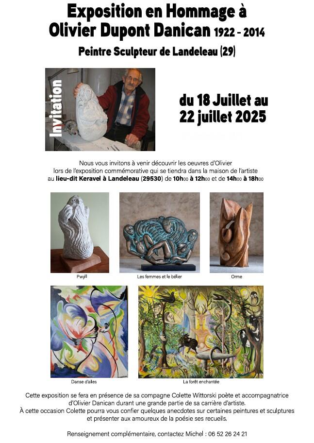 Exposition en hommage à Olivier Dupont Danican