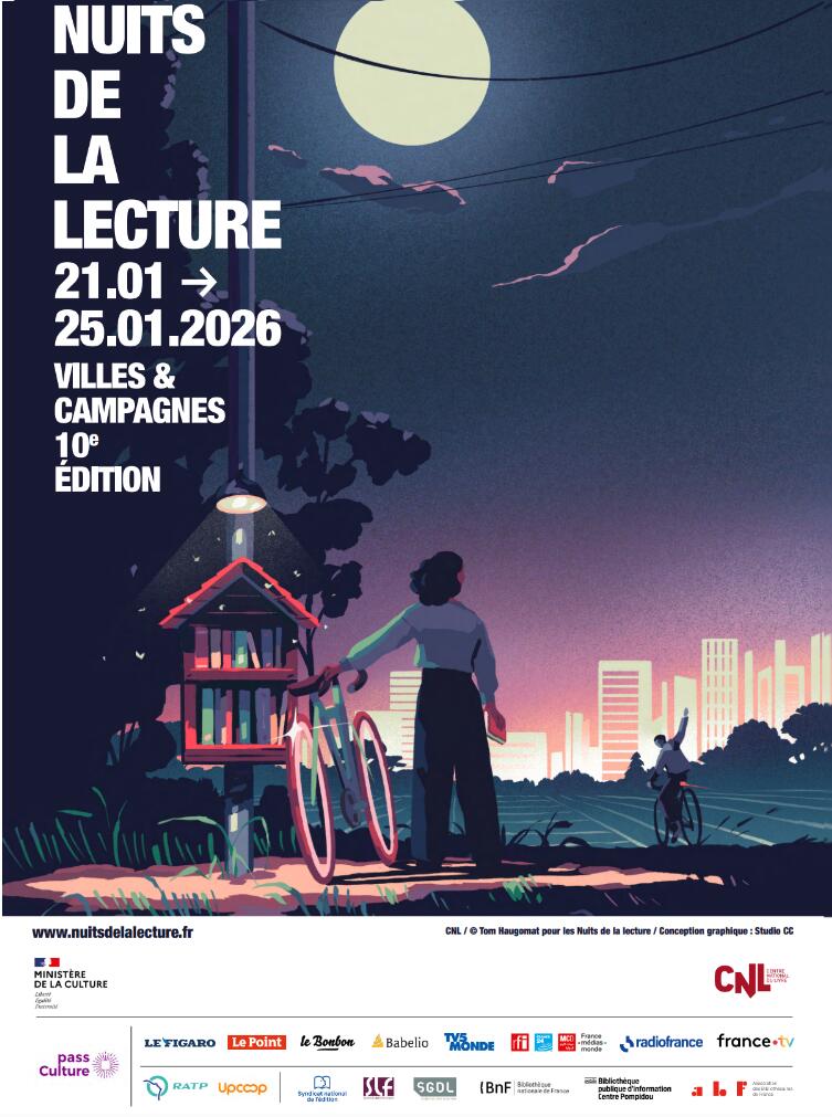 affiche officielle nuit de la lecture