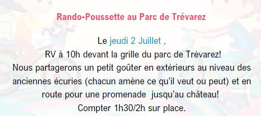 Rando-poussette au parc de Trévarez