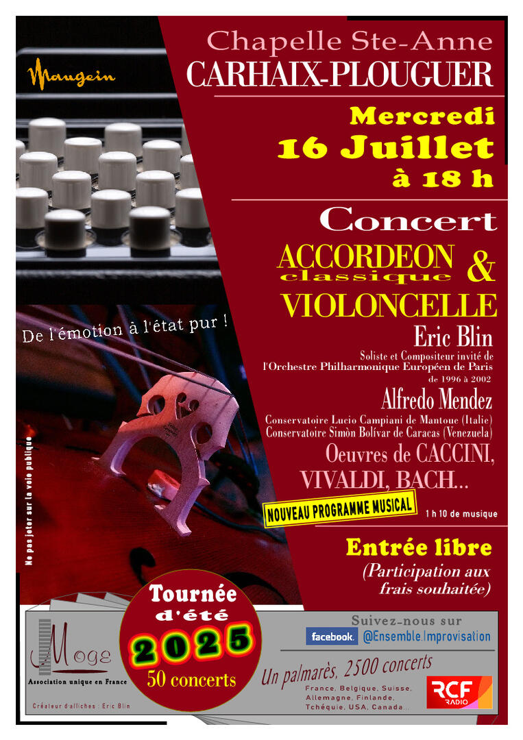 Concert chapelle sainte-anne 2025