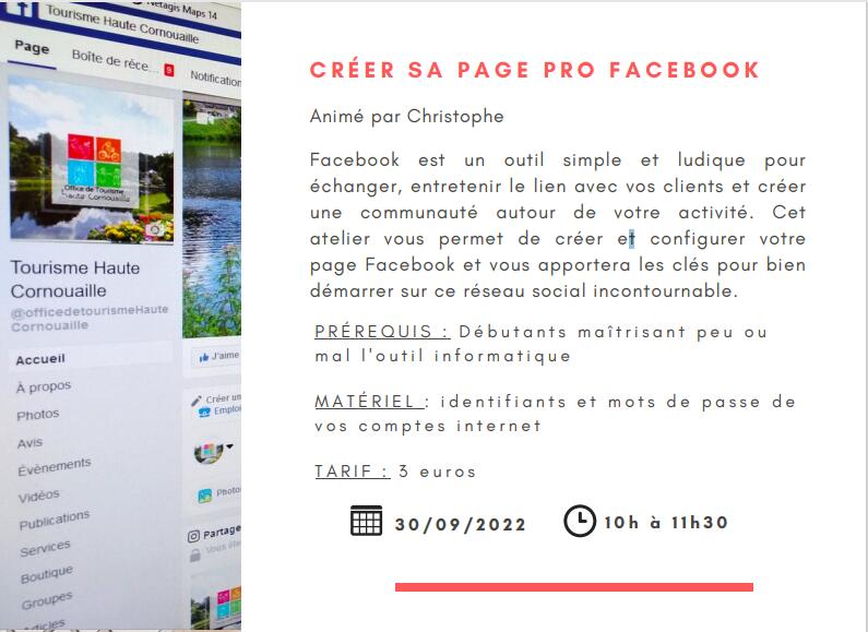 Créer sa page pro fb