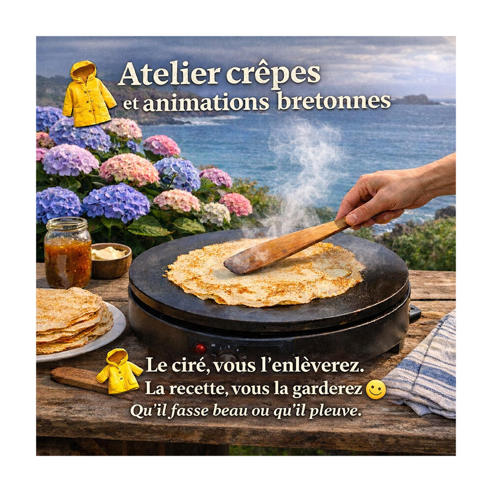 Apprenez à faire des crêpes & jouez aux jeux bretons, qu’il fasse beau ou qu’il