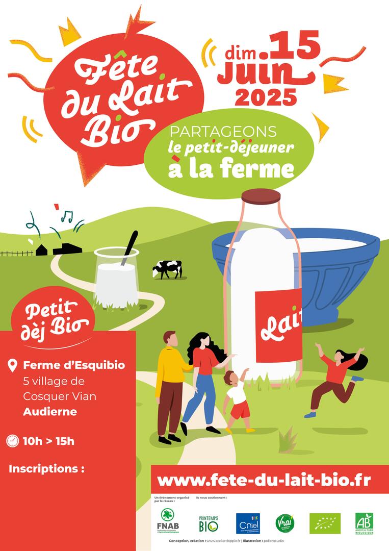 Affiche Fête du Lait Bio