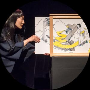 Kamishibaï et conte par Hiromi Asaï de la Cie Kaguya