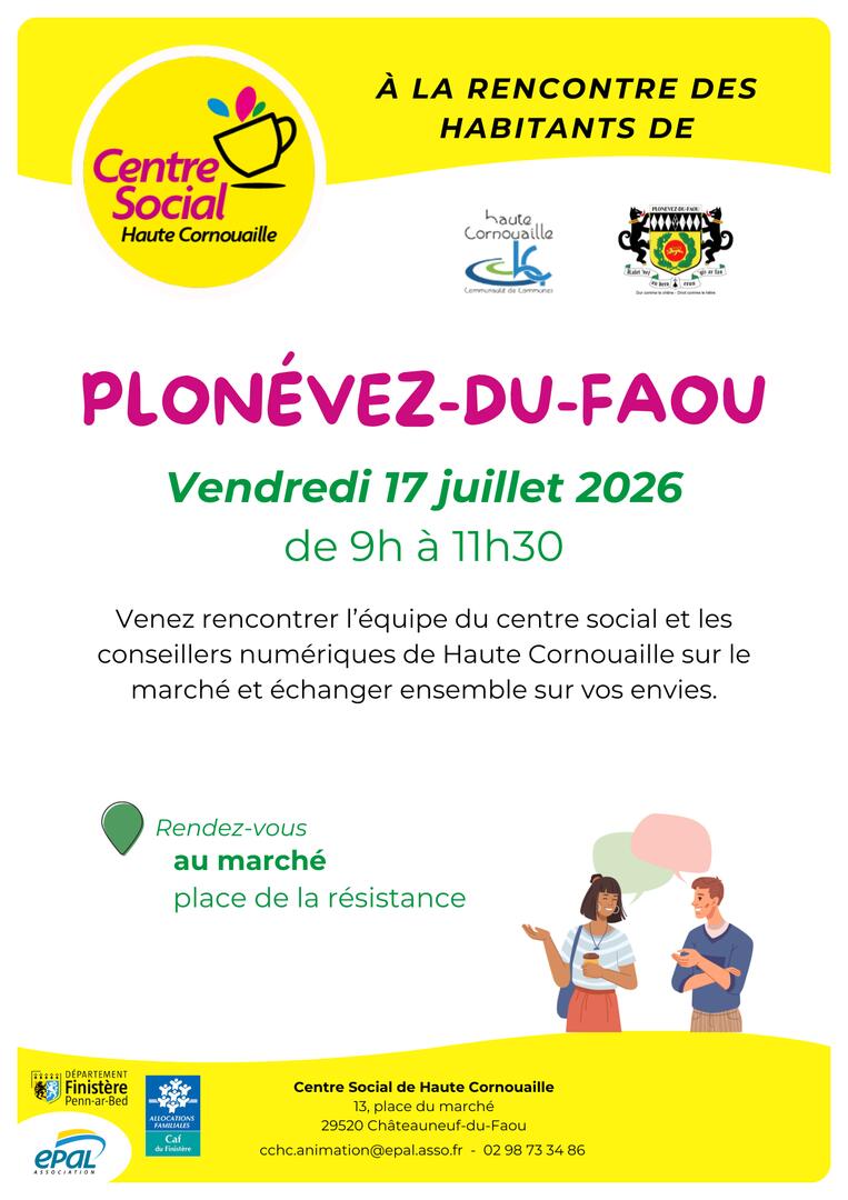 Rencontre au marché de Plonévez-du-Faou
