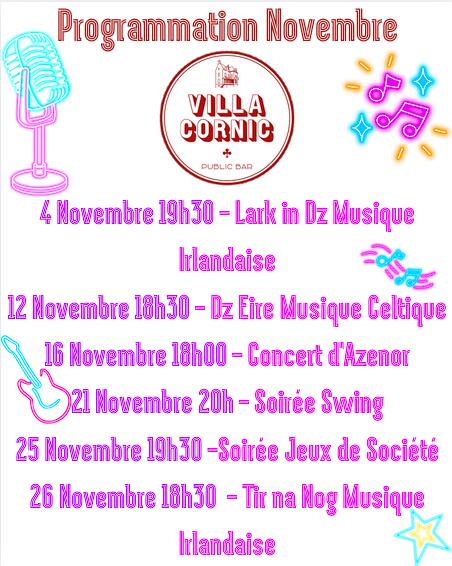 NOV Cornic Programme novembre 25