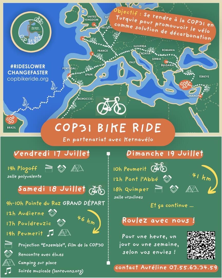 Relai vélo vers la COP 31