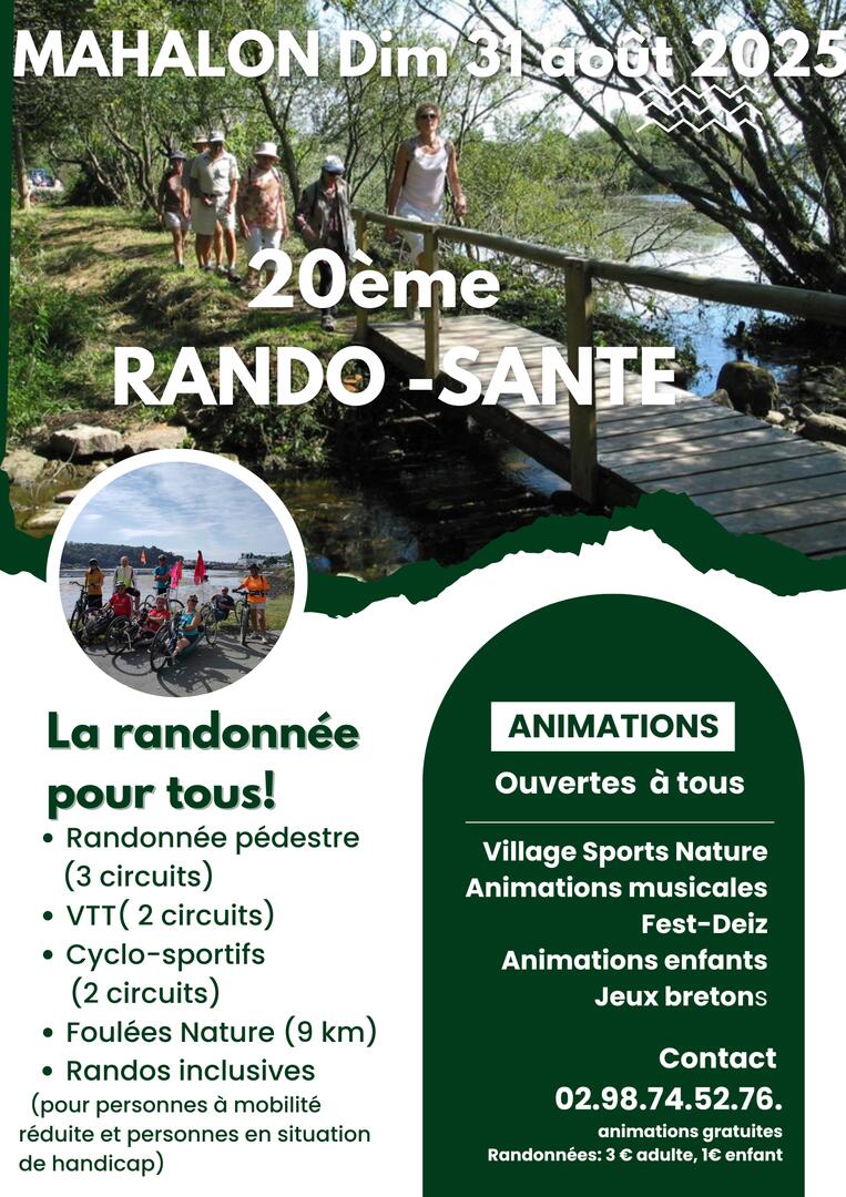 Rando-Santé 2025 - affiche 20 ans