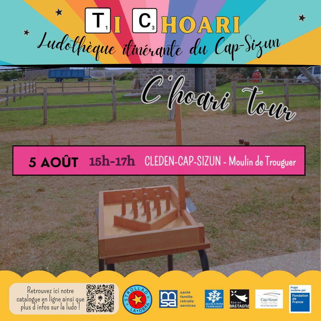 Ludothèque itinérante Cléden C'hoari tour