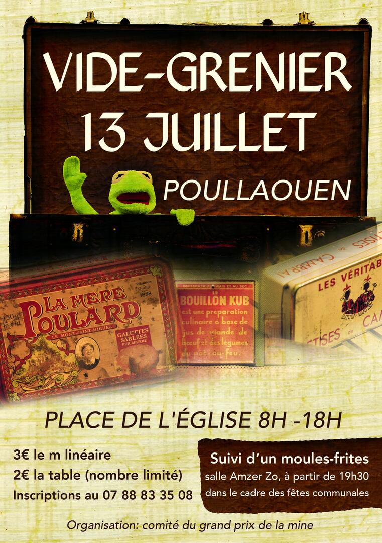 Vide grenier 13 juillet