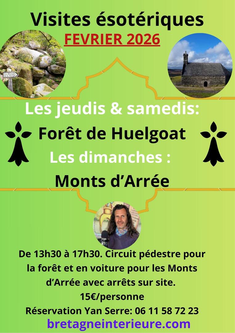 Visites ésotériques Forêt de Huelgoat ou Monts d’Arrée - 1