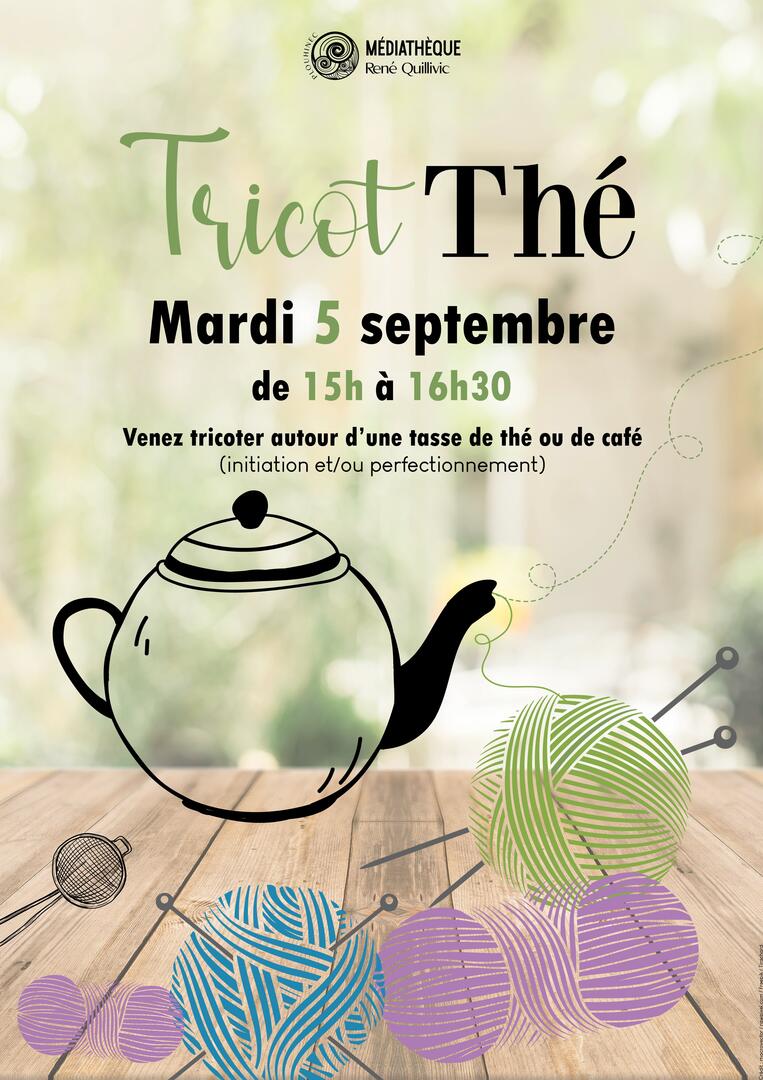 affice tricot thé 5 septembre