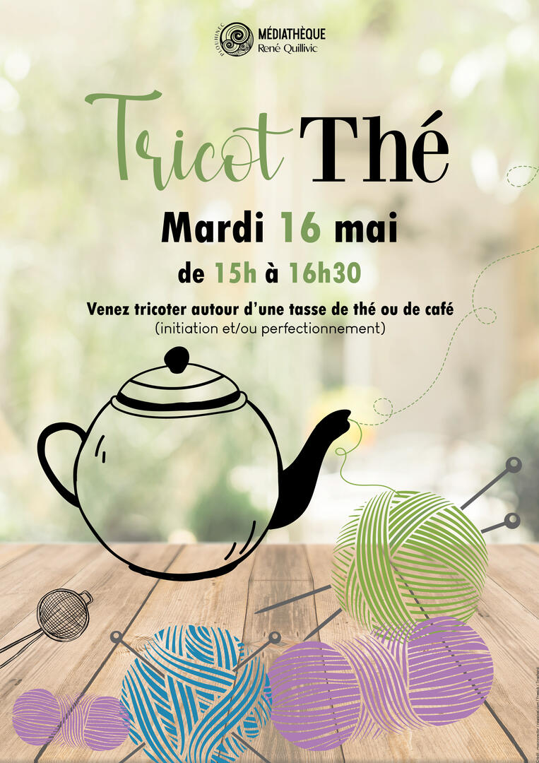 affice tricot thé 16 mai