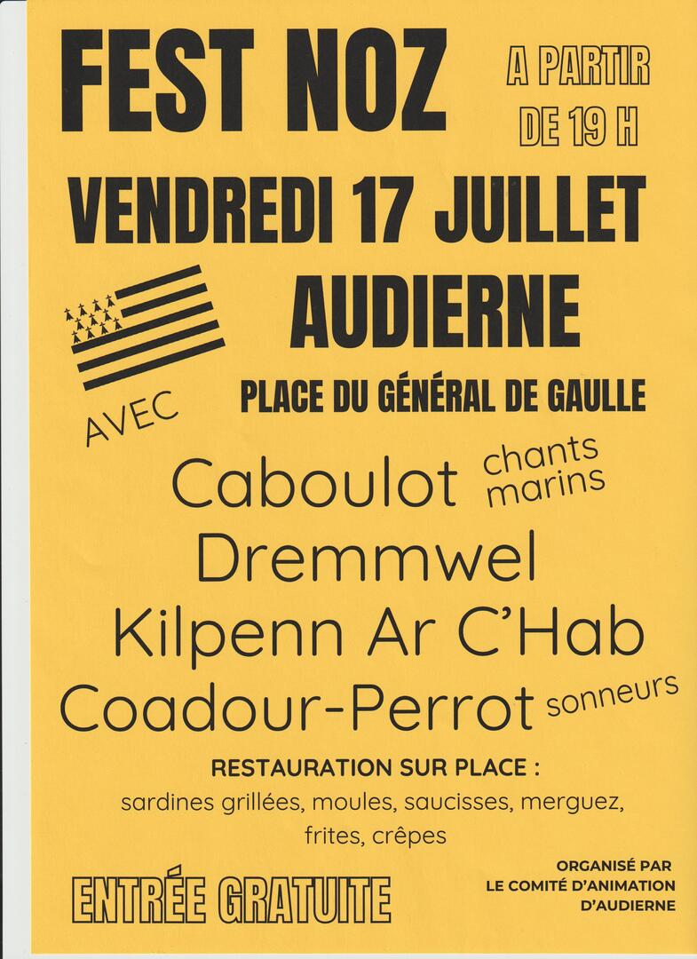 Fest noz du 17 juillet à Audierne