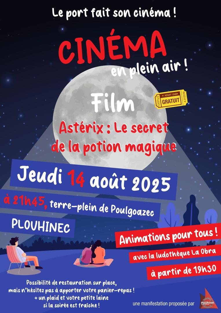 affiche ciné plein air aout