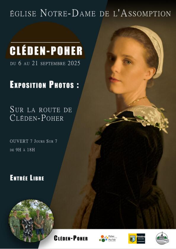 affiche exposition photos sur la route de Cléden-Poher