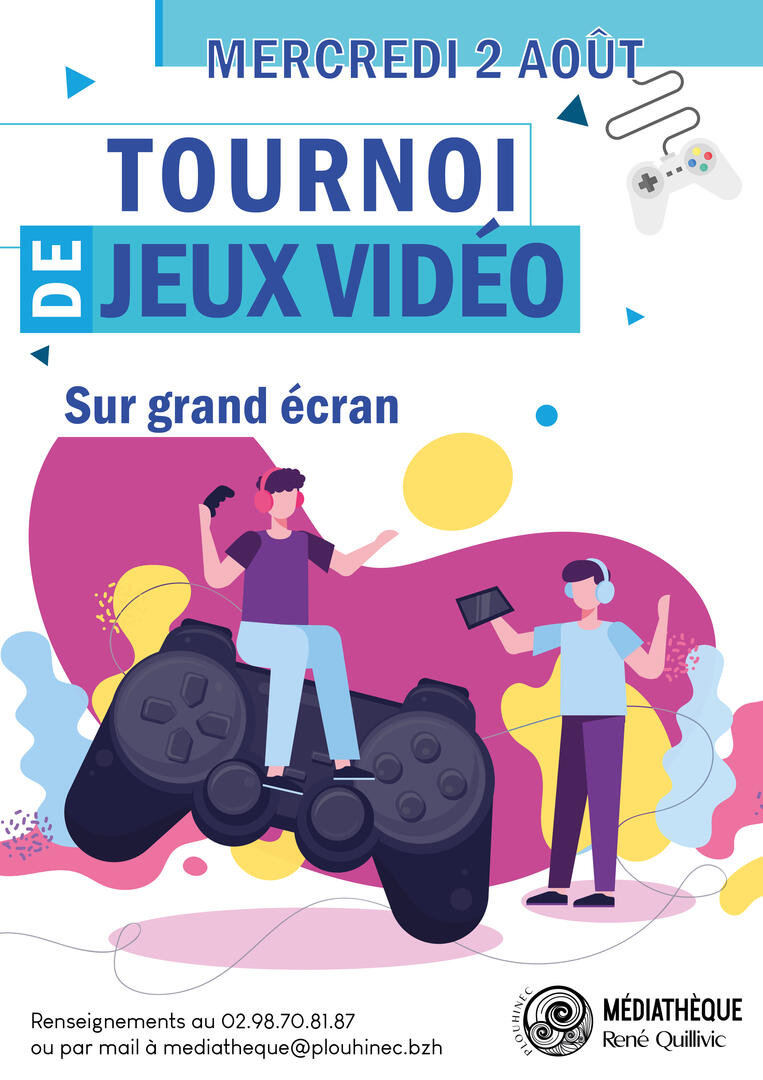 affiche tournoi jeux vidéo 2 aout