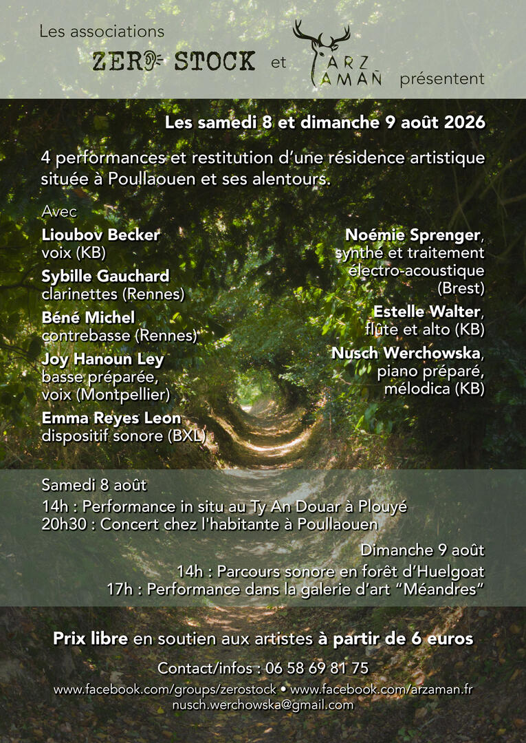 Affiche Poullaouen 8 et 9 aout