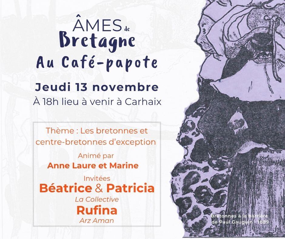 RS - Visuel Café-papote - #32 Les bretonnes et centre-bretonnes d'exception 11/2025