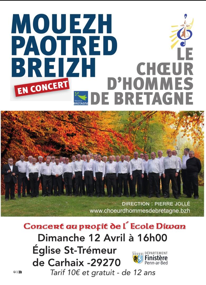 choeur d'hommes de Bretagne 12 avril