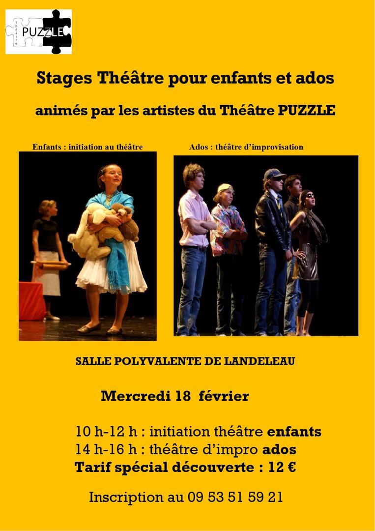 Stage Théâtre pour enfants et ados