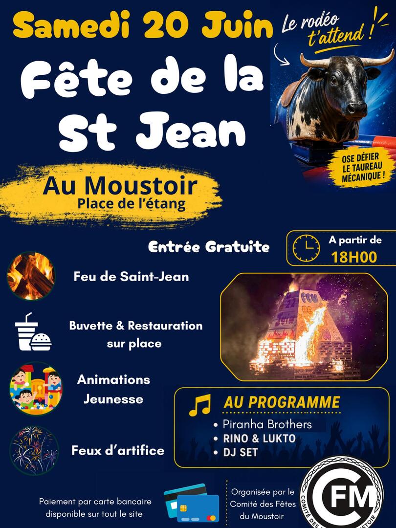 fête de la st jean 20 juin au moustoir