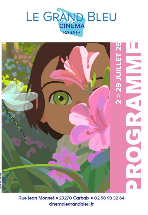 page de garde ciné du 2 au 29 juillet