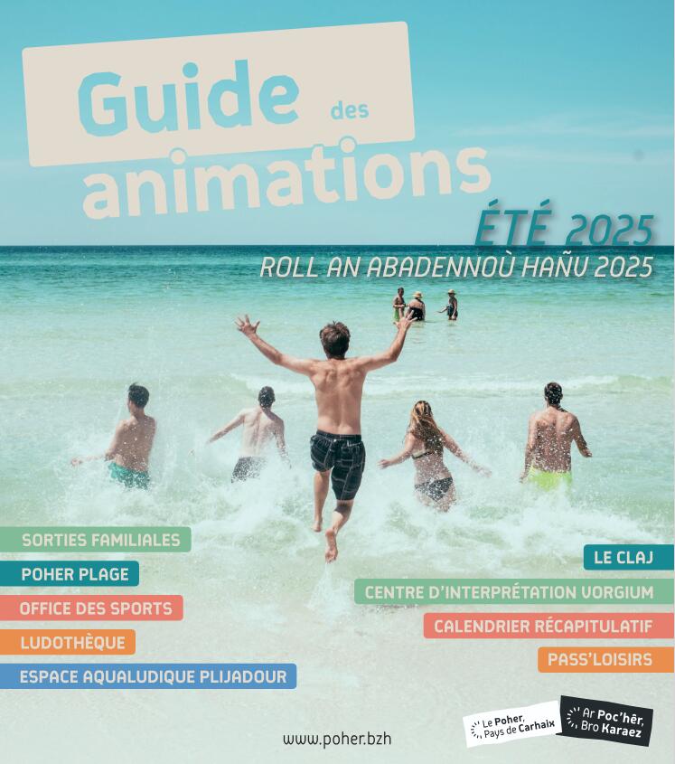 page de garde guide animations été 2025