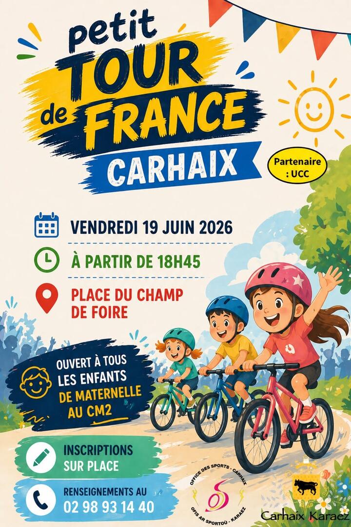 petit tour de france carhaix 19 juin