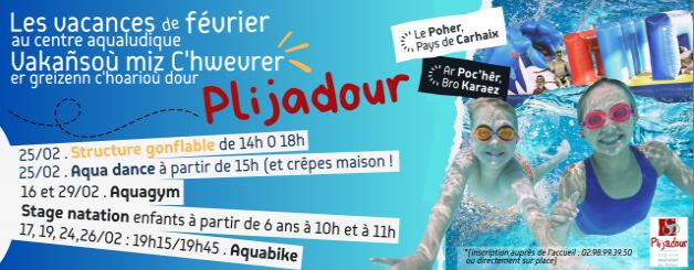 programme vacances hiver piscine de carhaix