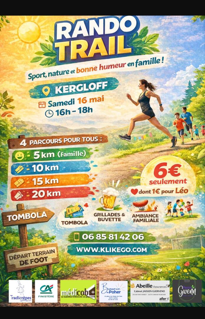 rando trail du 16 mai kergloff