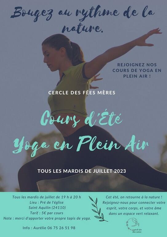 yoga st aquilin mardi 4 juillet au mardi 25 juillet