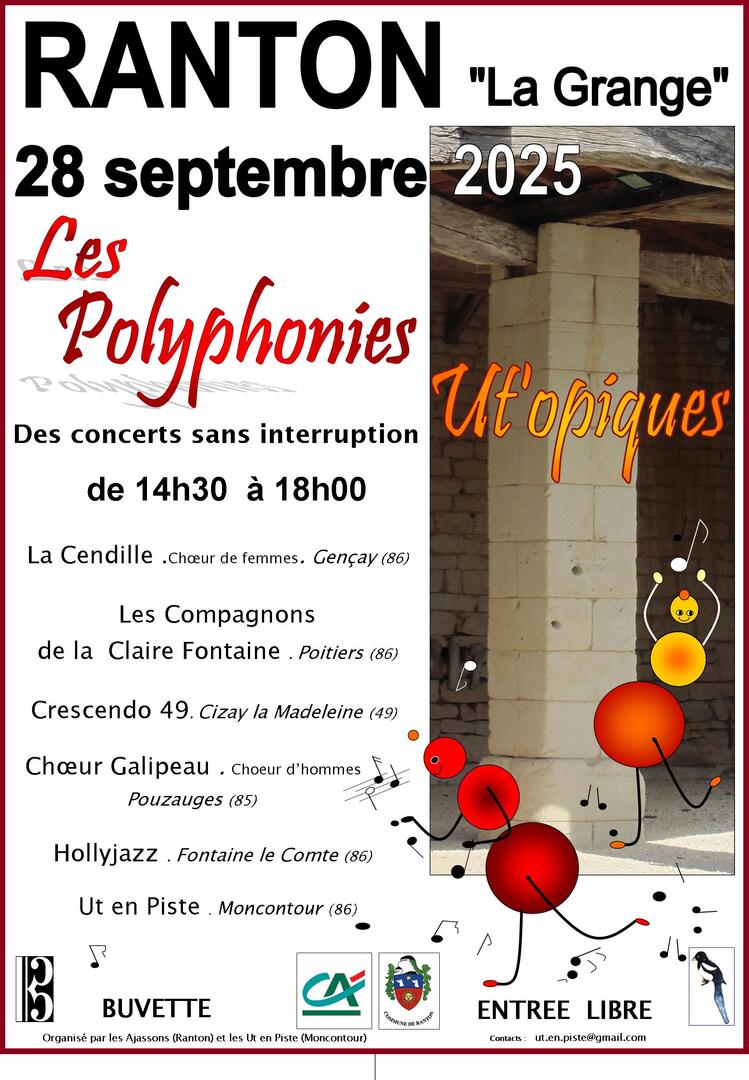 Affiche A3 Polyphonies Ranton 2025
