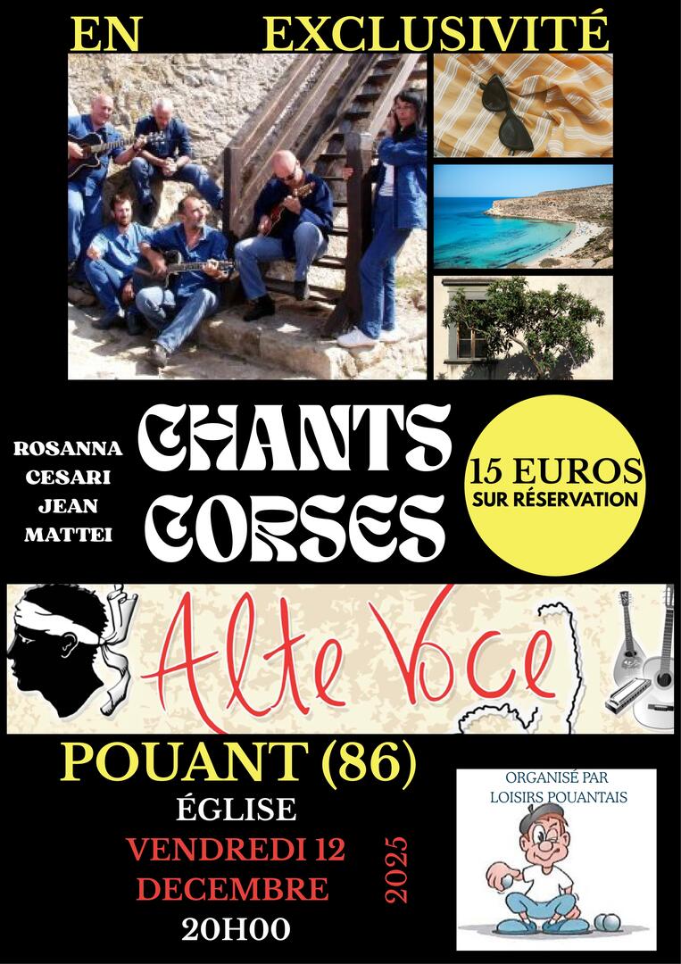 Affiche concert chants corses 12122025