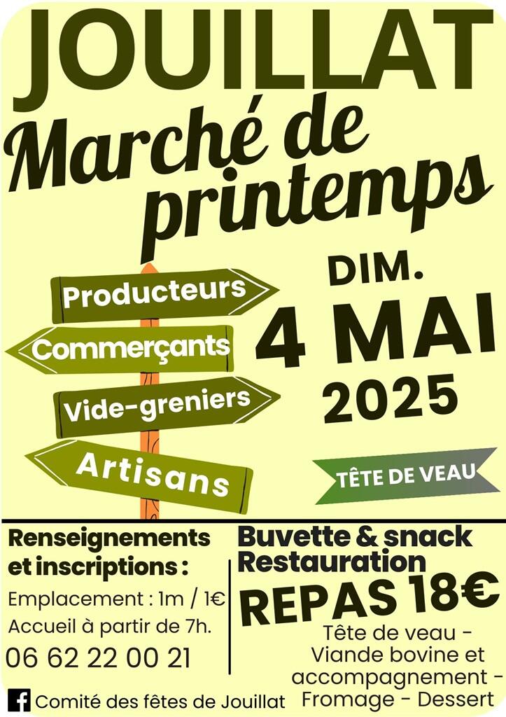 Marché de printemps Jouillat